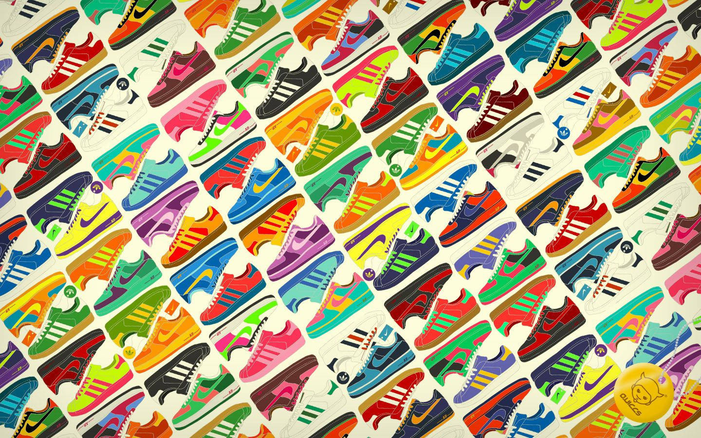 Sneaker Colorful Pattern Wallpaper