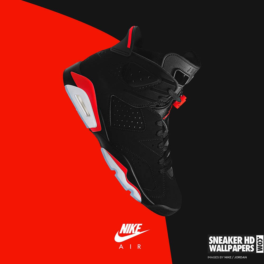 Sneaker Red Nike Air Jordan VI Wallpaper
