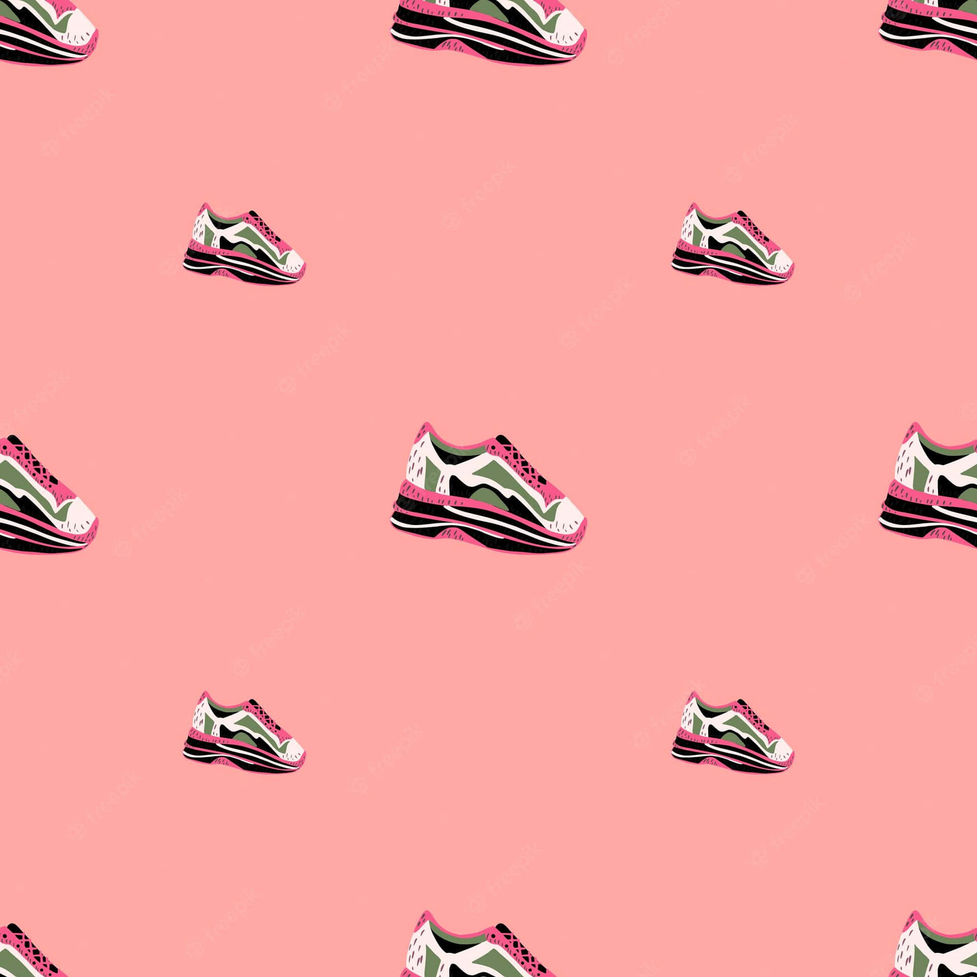 Attta Sneakerhead-stilen Till Nästa Nivå Wallpaper