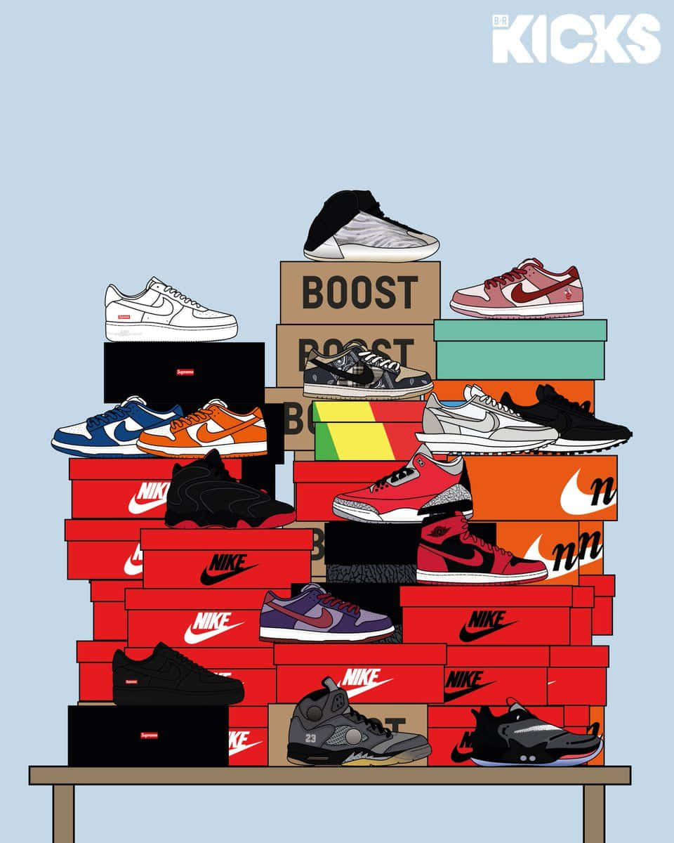 Sneakerhead Pile Wallpaper