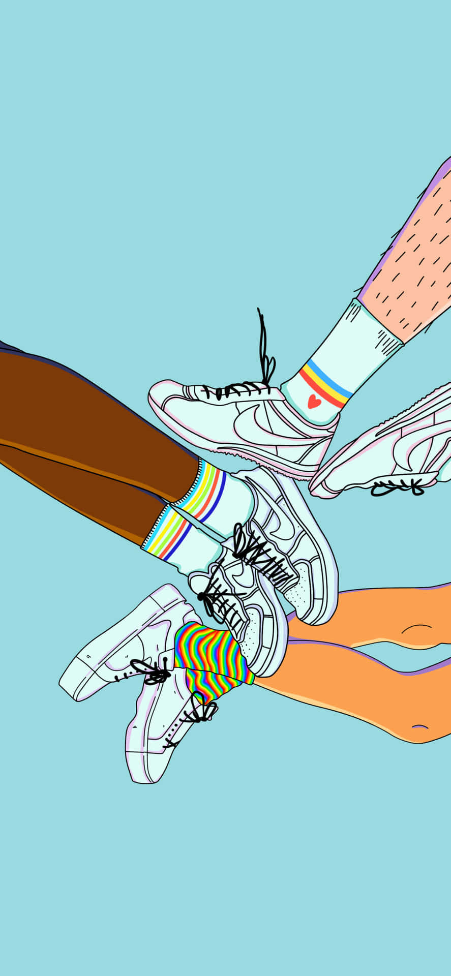 Image A Sneakerhead Styled Out in their Best Footwear Wallpaper