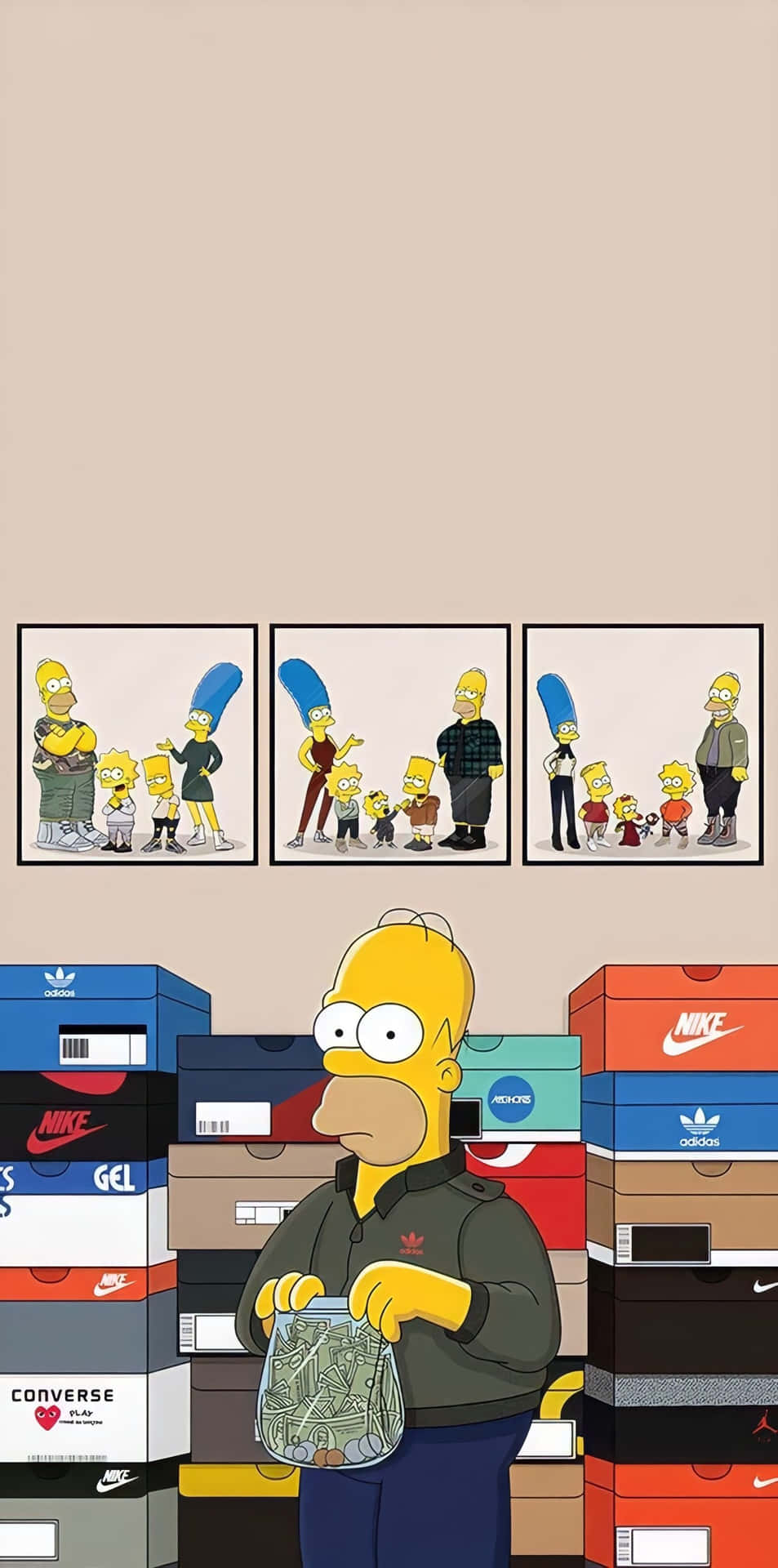 Simpsons Sneakerhead Wallpaper