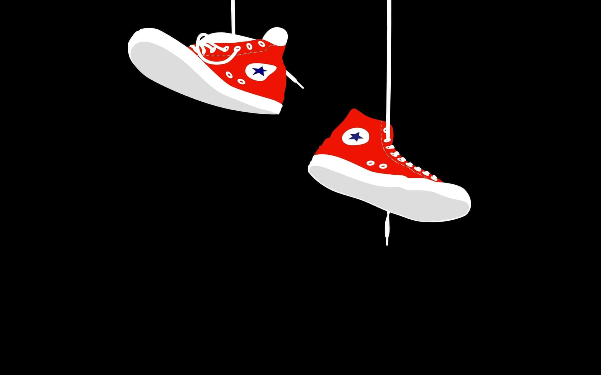 Sneakers Red Converse High Wallpaper
