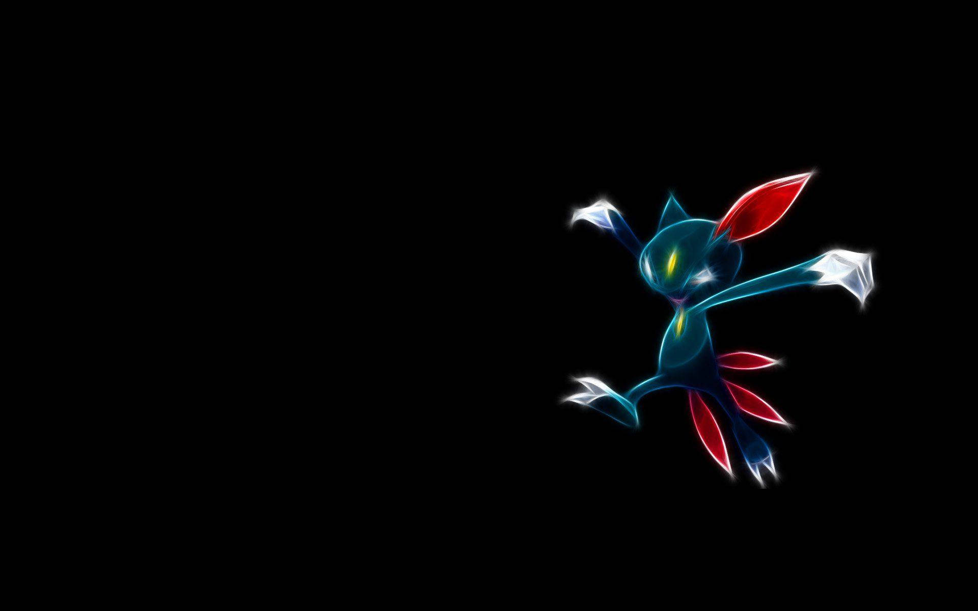 Sneasel Drawn With Lights Wallpaper
