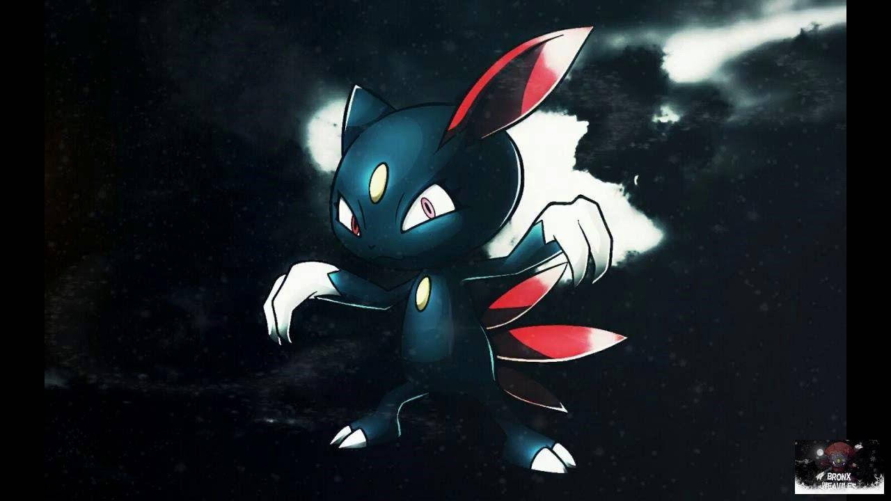 Sneasel Surrounded By Shadows Wallpaper