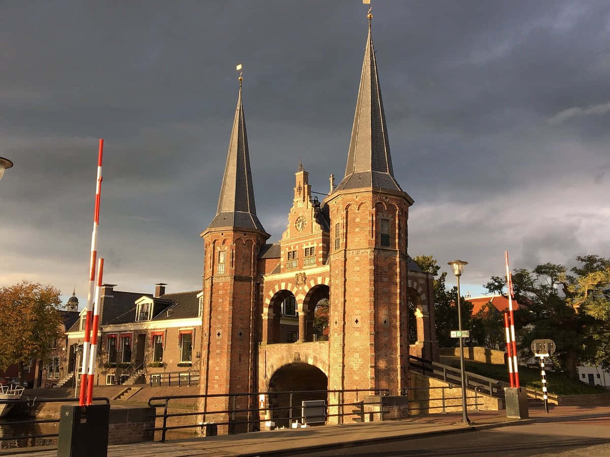 Sneek Waterpoort Golden Hour Wallpaper