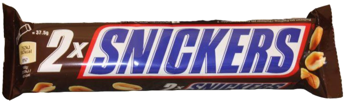 Snickers Dual Bar Packaging PNG