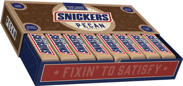 Snickers Pecan Limited Edition Box PNG