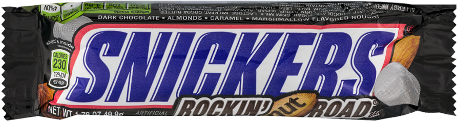 Snickers Rockin Nut Road Bar PNG