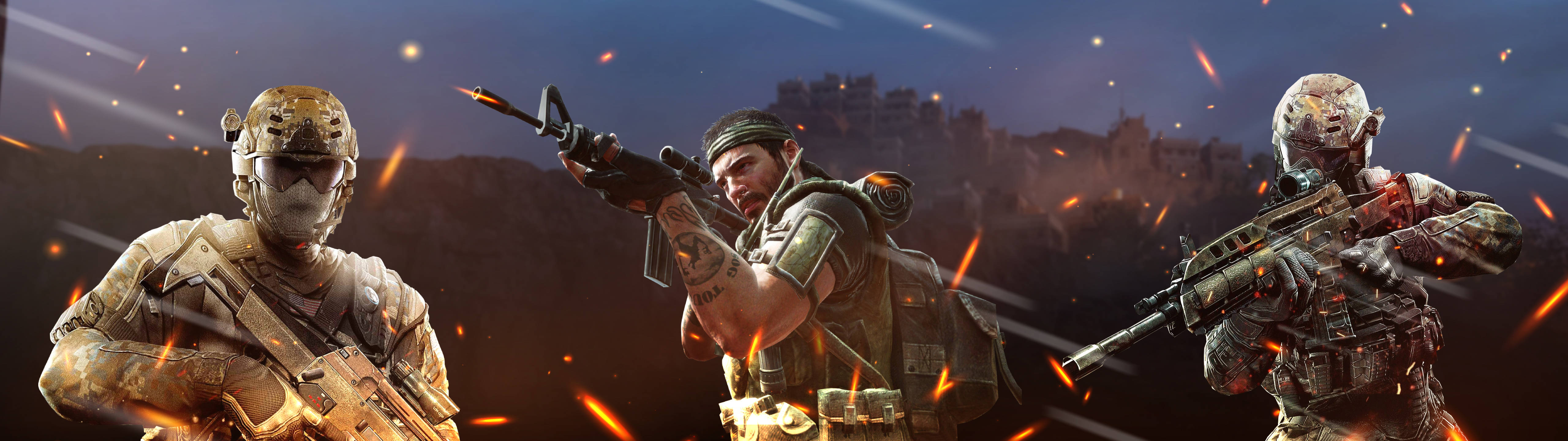 Sniper Elite Characters 5120x1440 Gaming Wallpaper