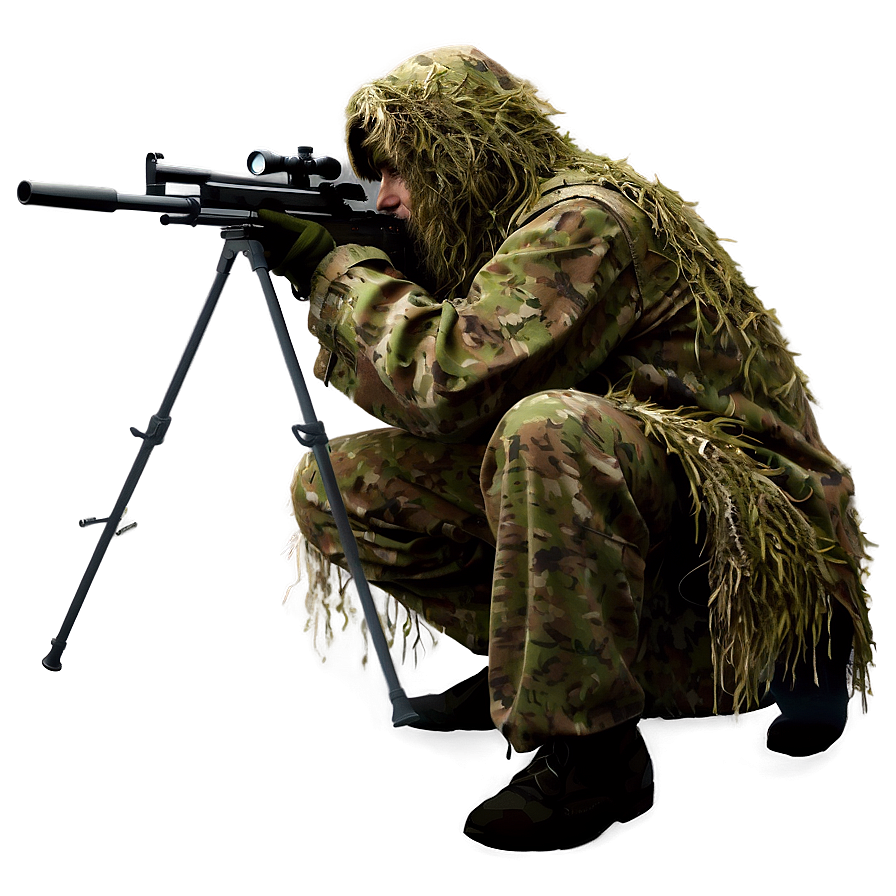 Download Sniper In Ghillie Suit Png 78 | Wallpapers.com