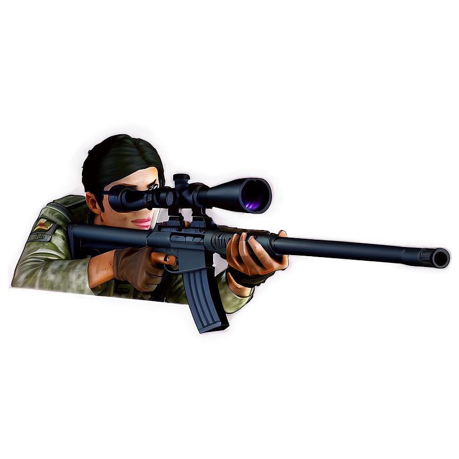 Sniper In Hideout Png 06112024 PNG