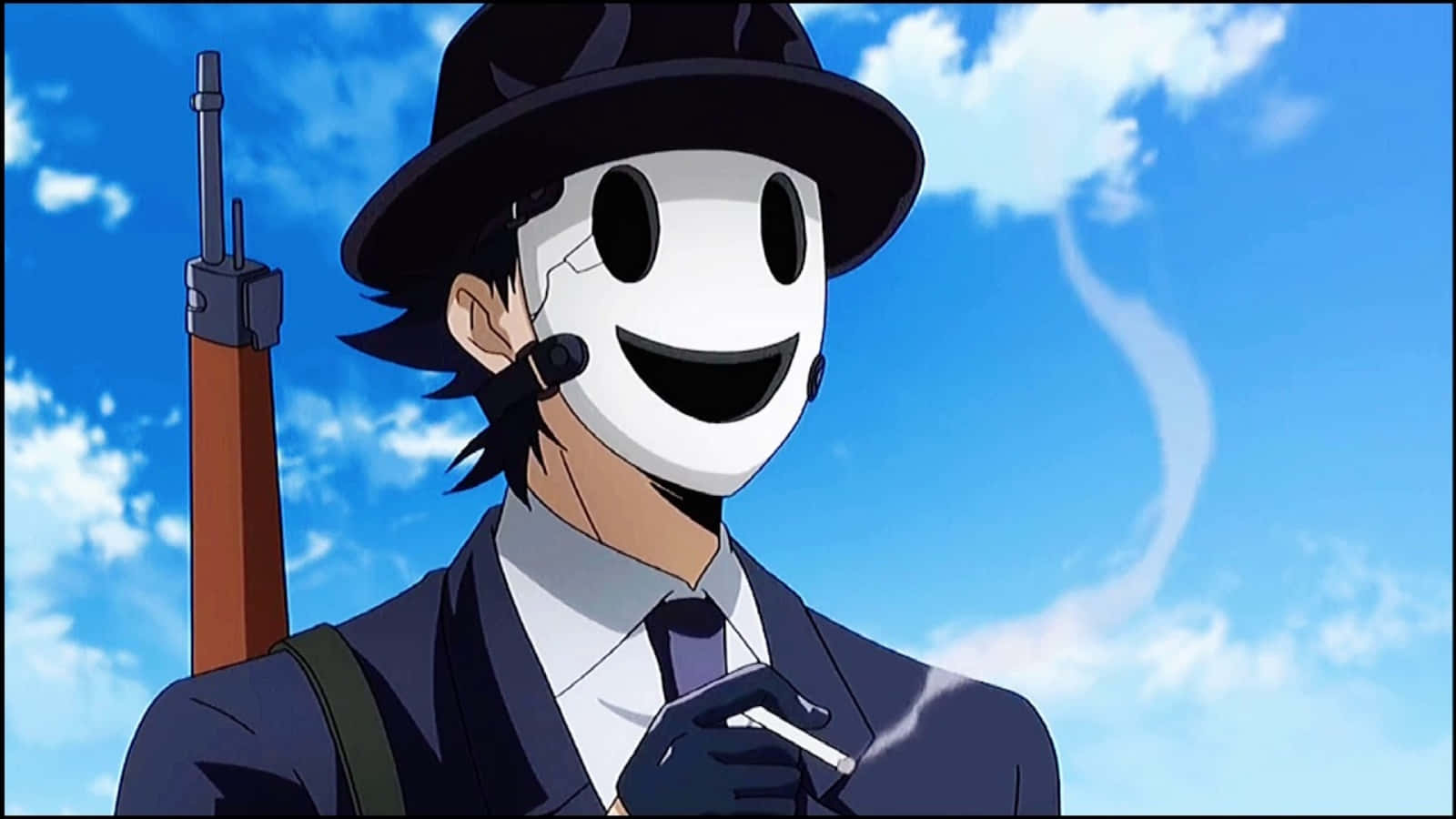 Sniper Mask Smiling Anime Character Wallpaper