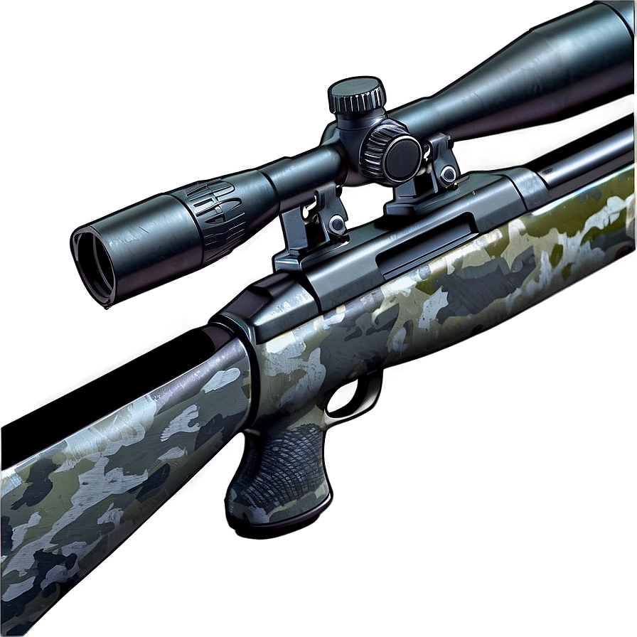 Sniper Rifle In Urban Camo Png 43 PNG