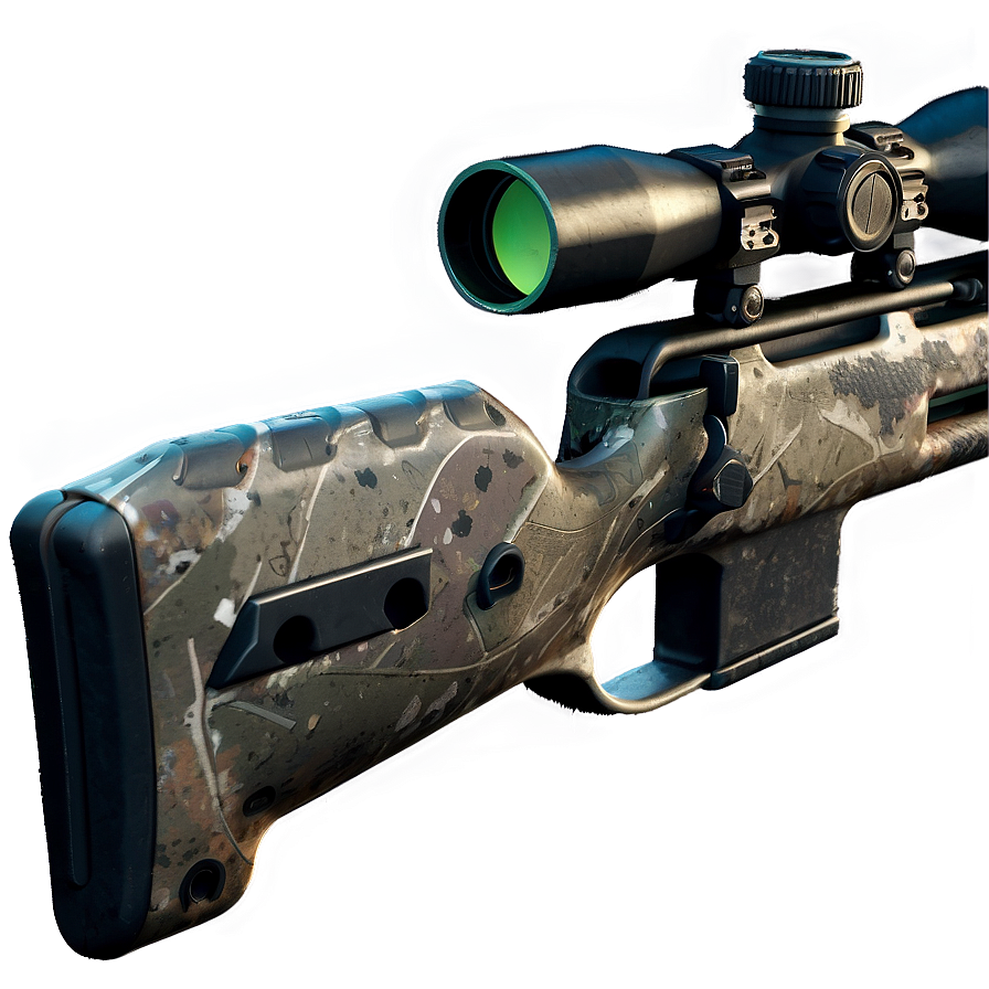 Sniper Rifle In Urban Camo Png Bjw82 PNG