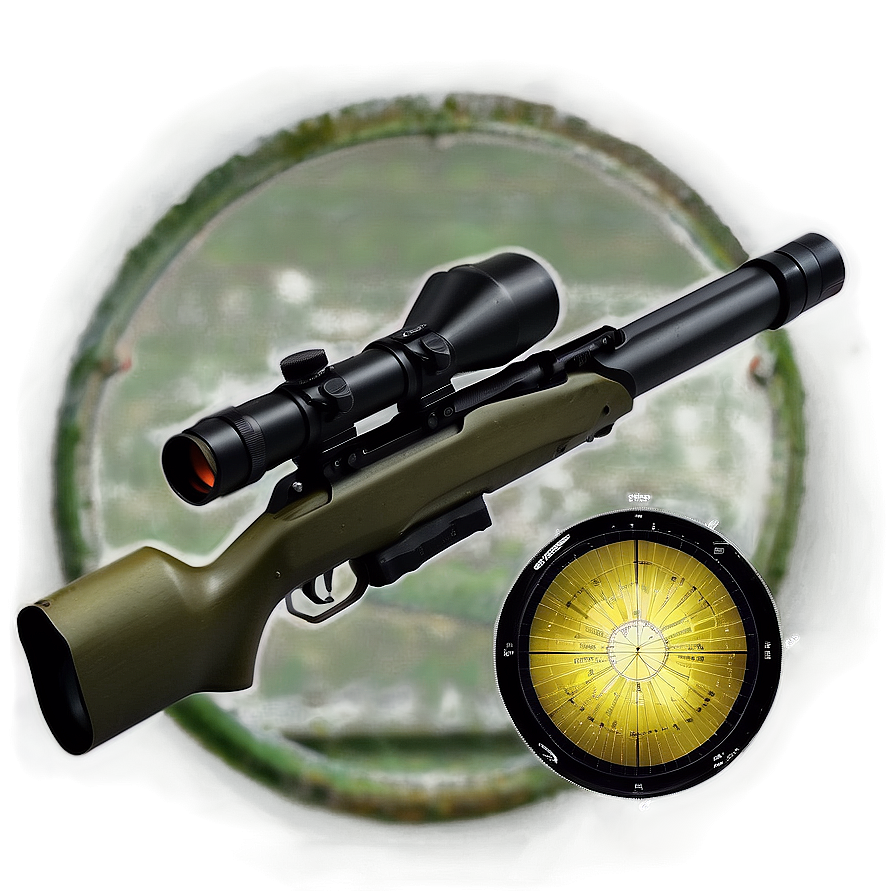 Sniper Rifle Optical Sight Png Lbp73 PNG