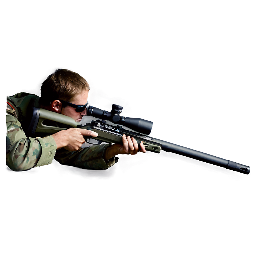 Sniper Rifle Shooting Position Png 06262024 PNG