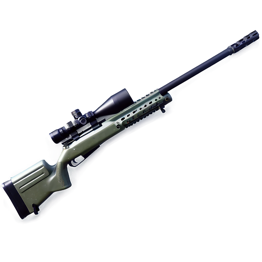 Sniper Rifle With Bipod Png Gfe PNG