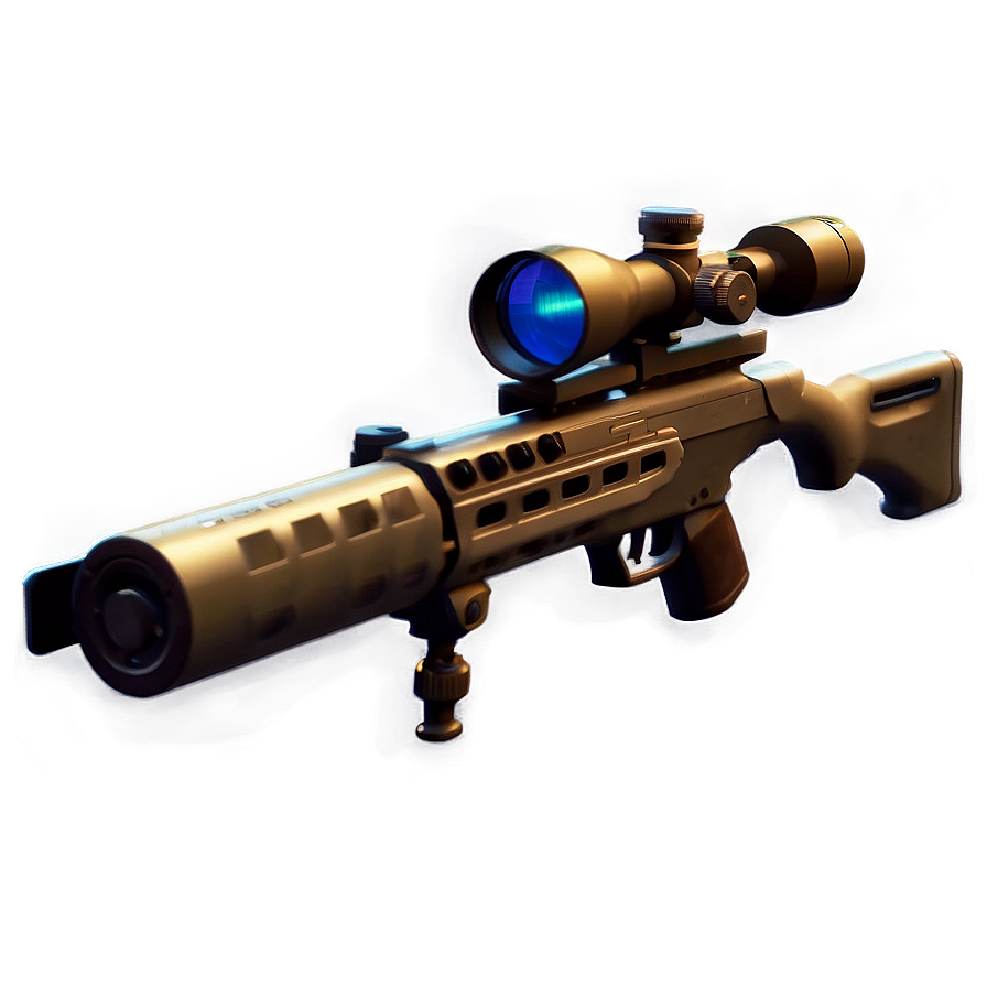 Sniper Rifle With Laser Sight Png Adv45 PNG