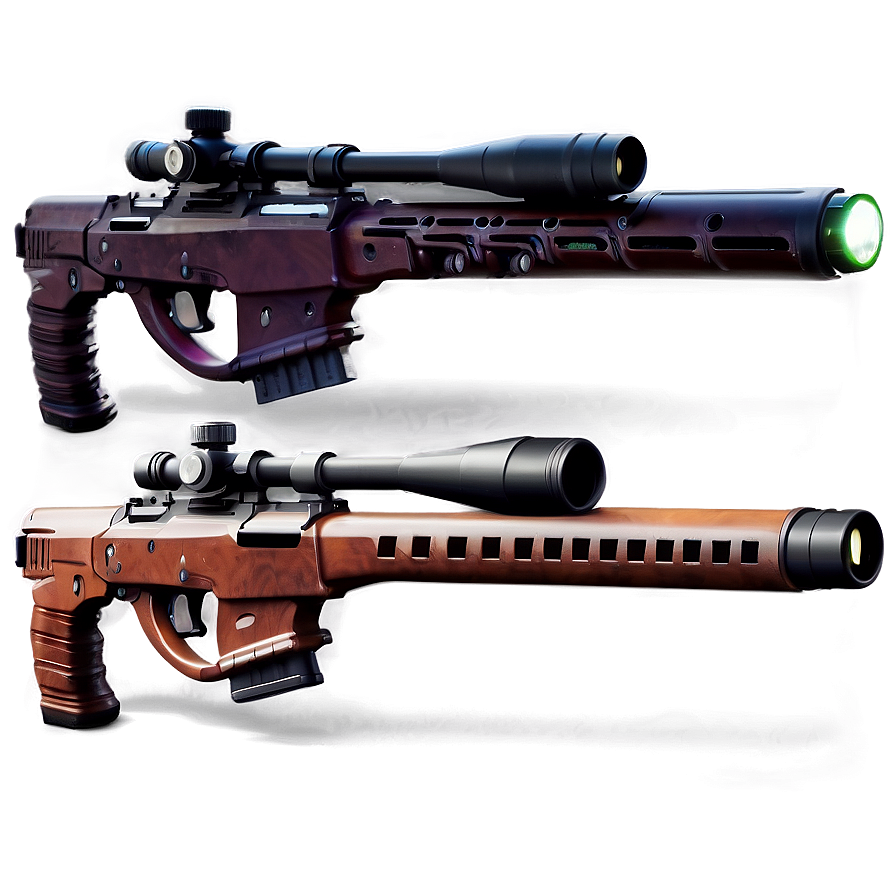 Sniper Rifle With Laser Sight Png Kvc PNG