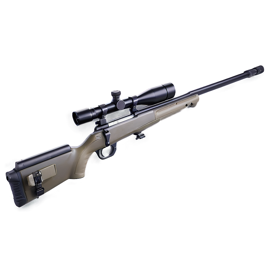 Sniper Rifle With Monopod Png Imt PNG