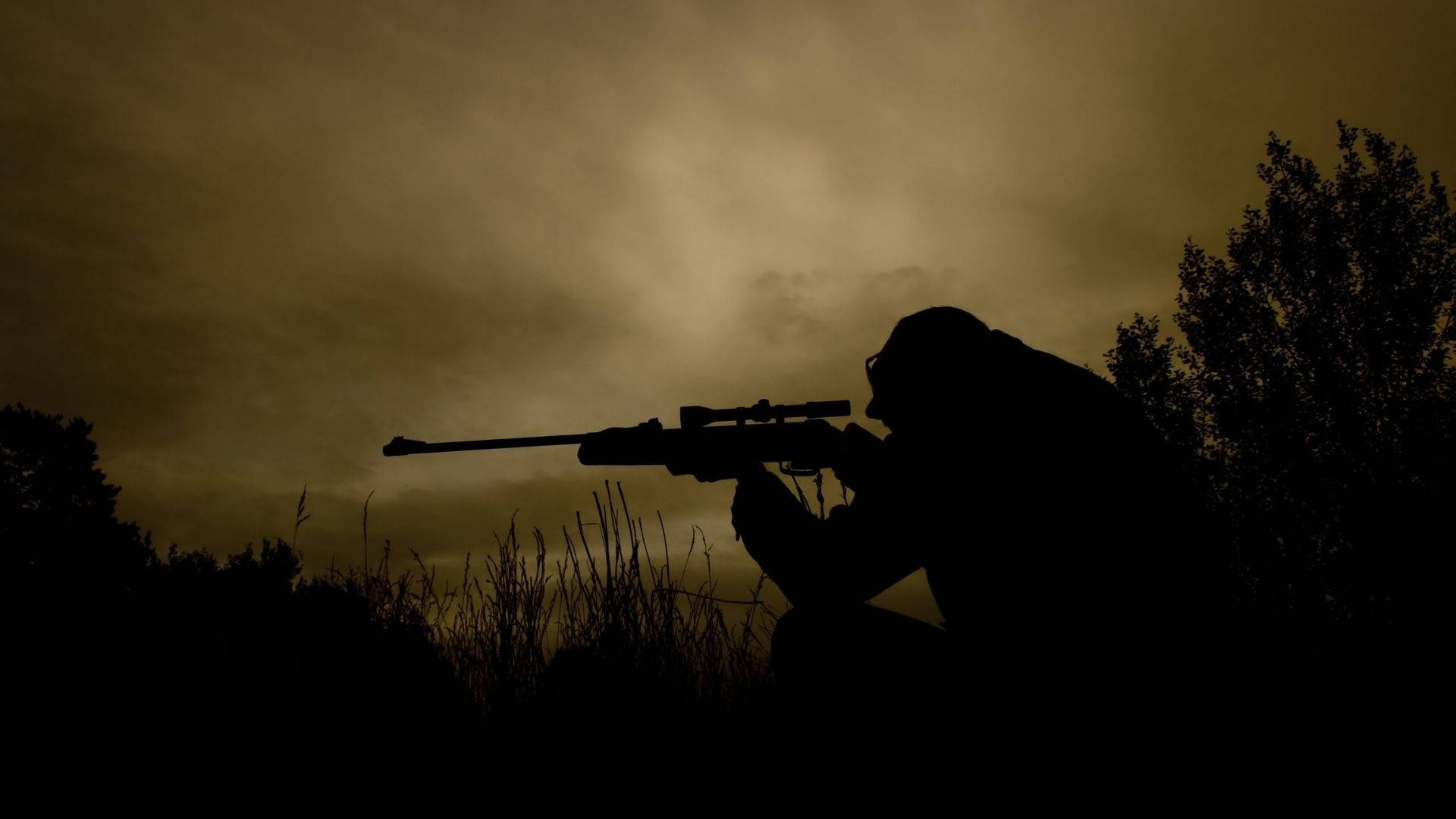 Sniper Soldier Silhouette Wallpaper