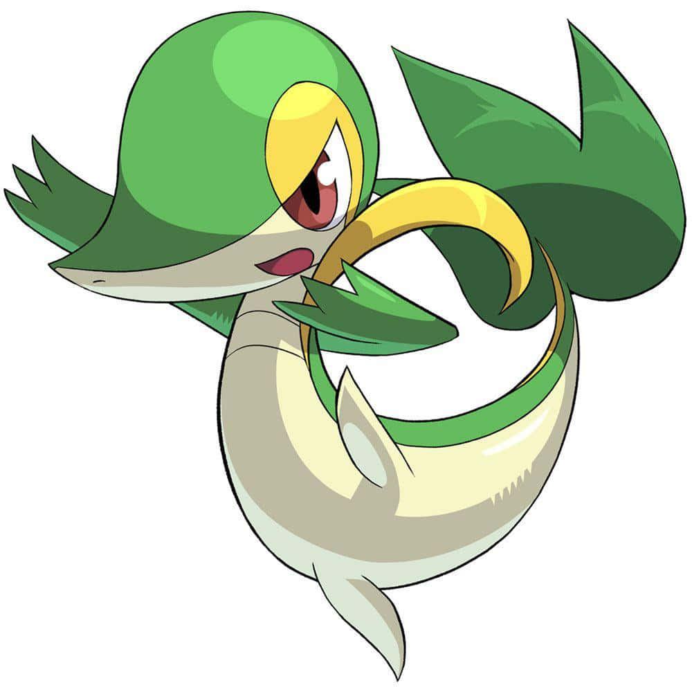 Snivy In A Fighting Stance Wallpaper