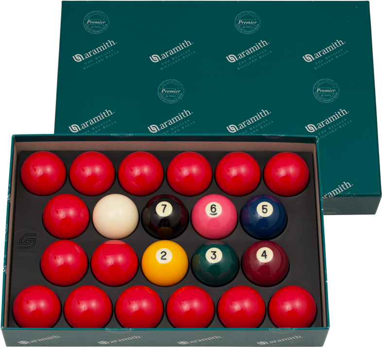 Snooker Balls Setin Box PNG