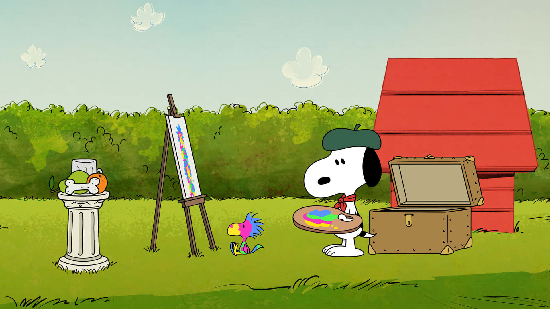 Snoopy&Woodstock Enjoying the Summer Sun