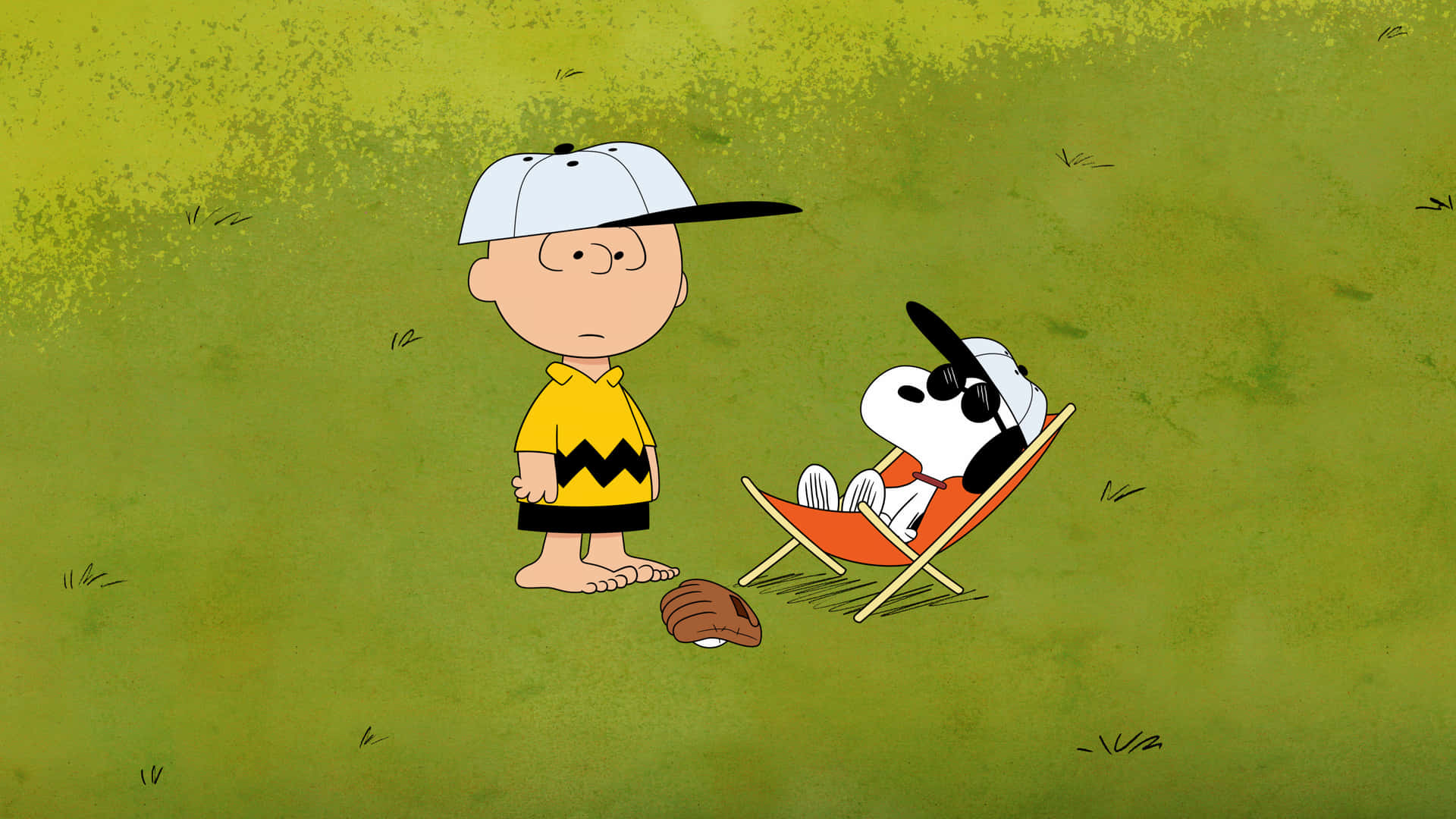 Too cool for school: Snoopy strikes a chill pose.