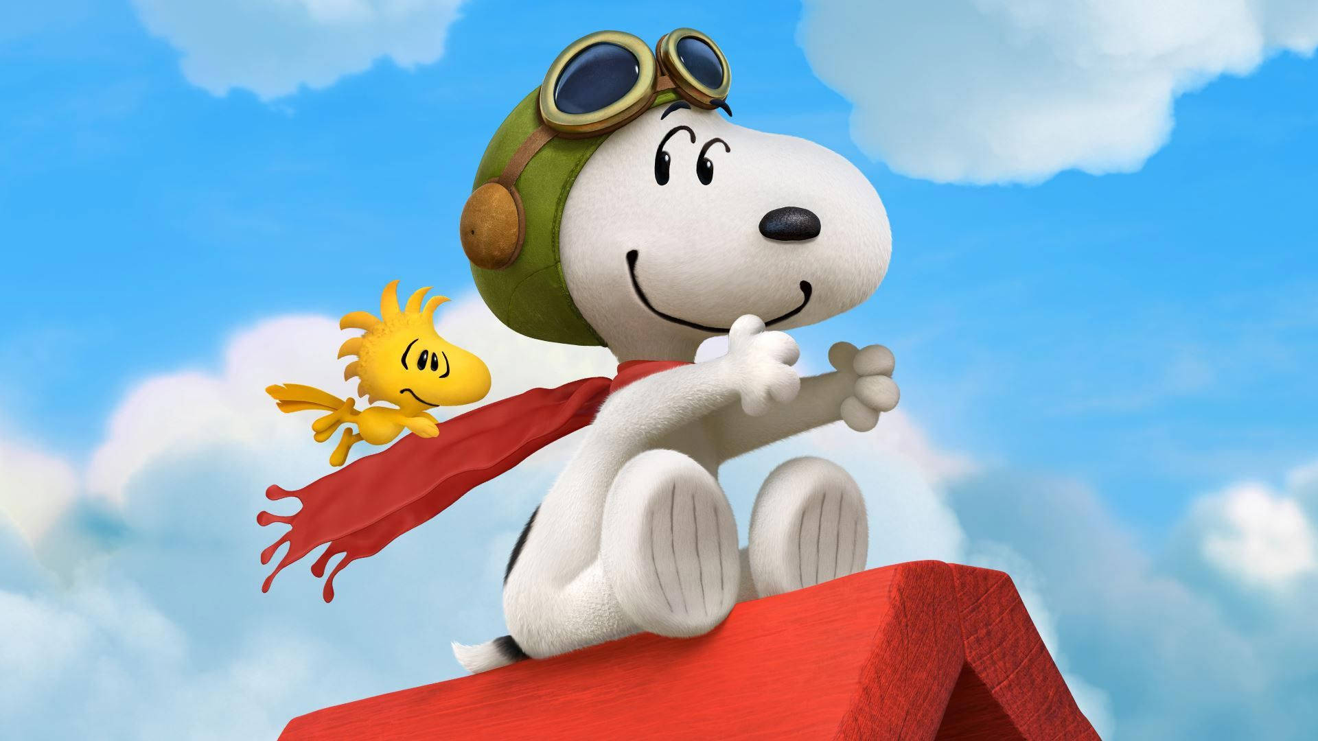 Snoopy og Fugl The Peanuts Movie Tapet Wallpaper