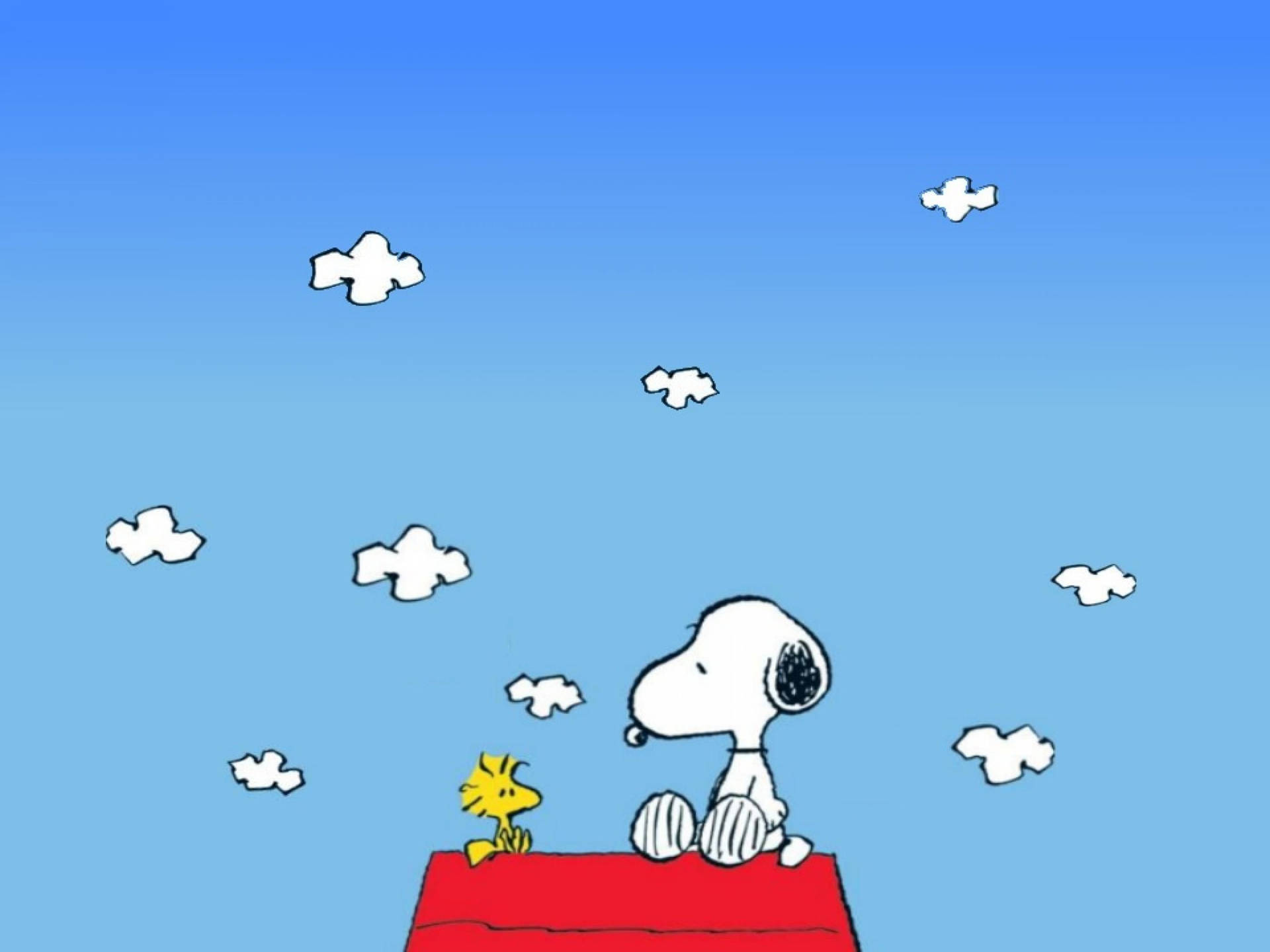 Snoopy And Woodstock Relaxing