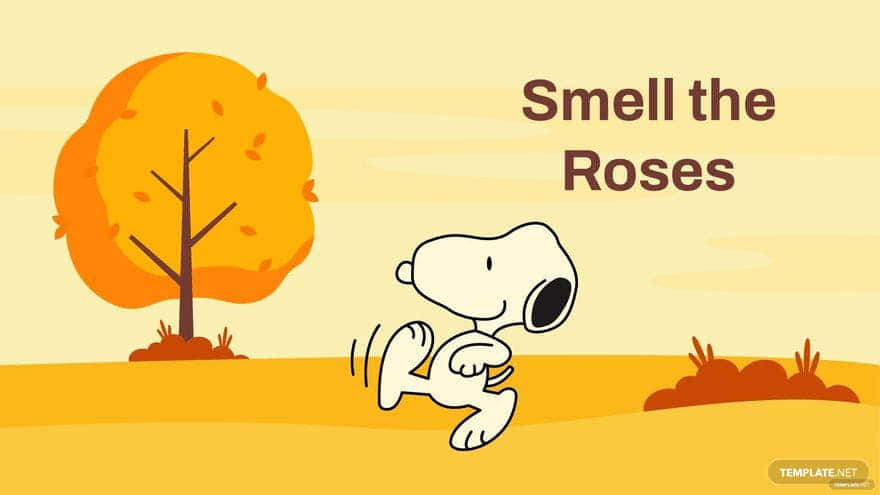 Enjoy the beauty of fall with Snoopy! Wallpaper