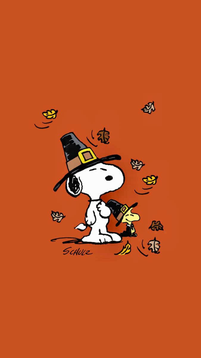 Willkommenin Der Gemütlichen Herbstsaison Mit Snoopy Wallpaper
