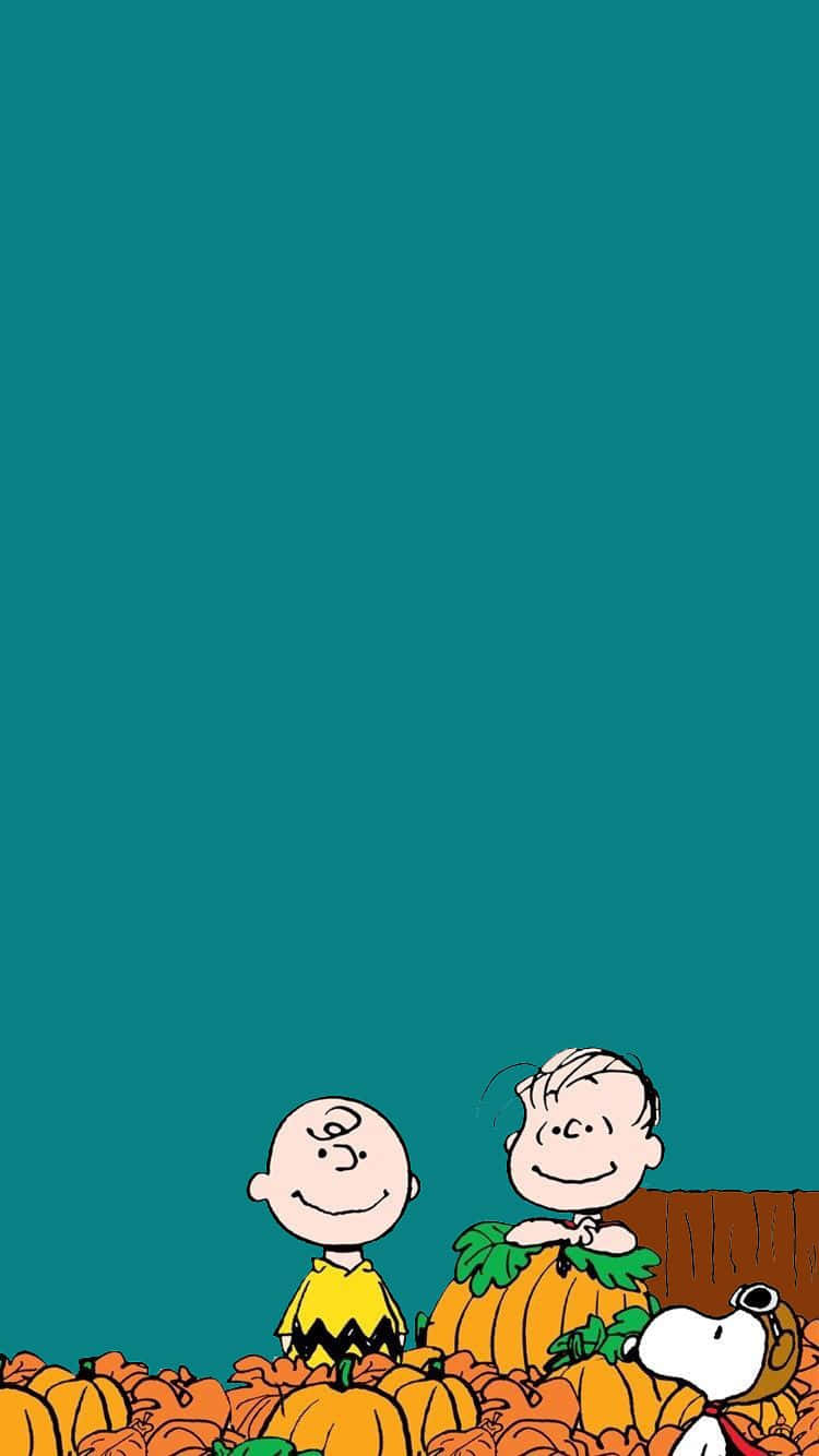 Snoopy Efterår 750 X 1334 Wallpaper