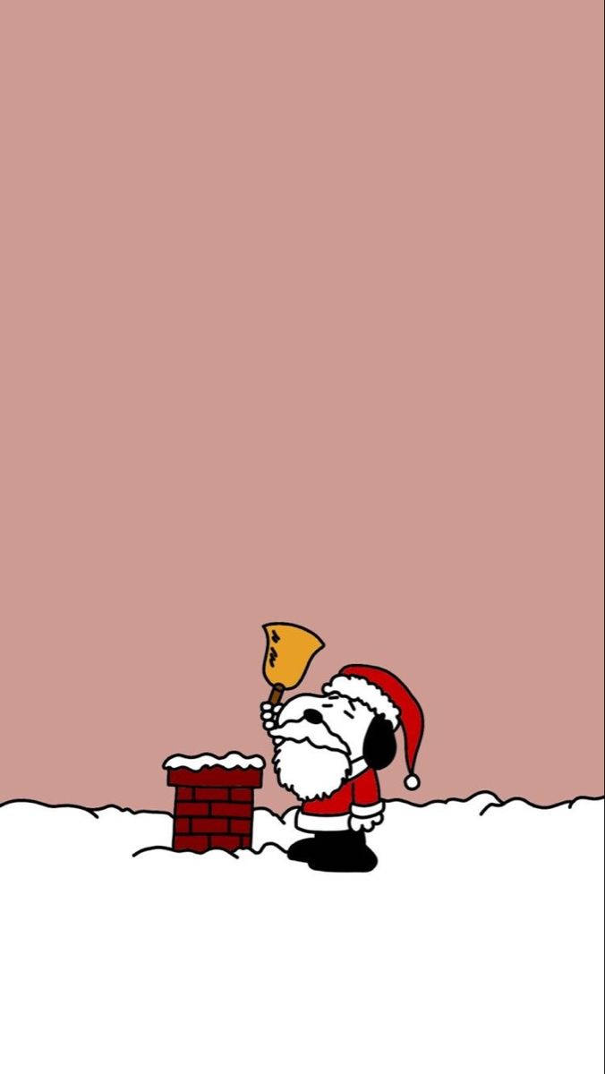 Snoopy Christmas Chimney Bell Sfondo