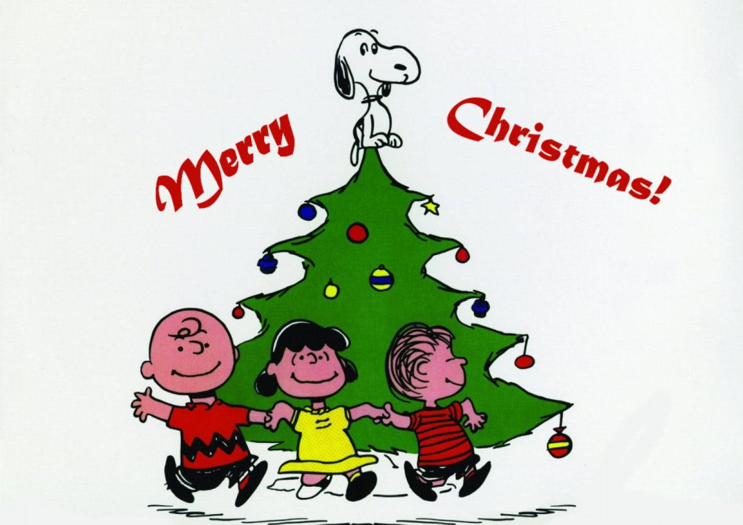 Celebrate Christmas with Snoopy on your iPhone Wallpaper