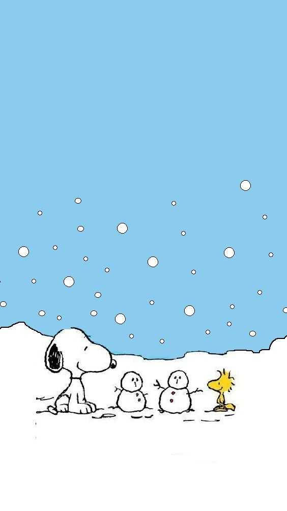 Get ready for the holidays with Snoopy and his friends Wallpaper