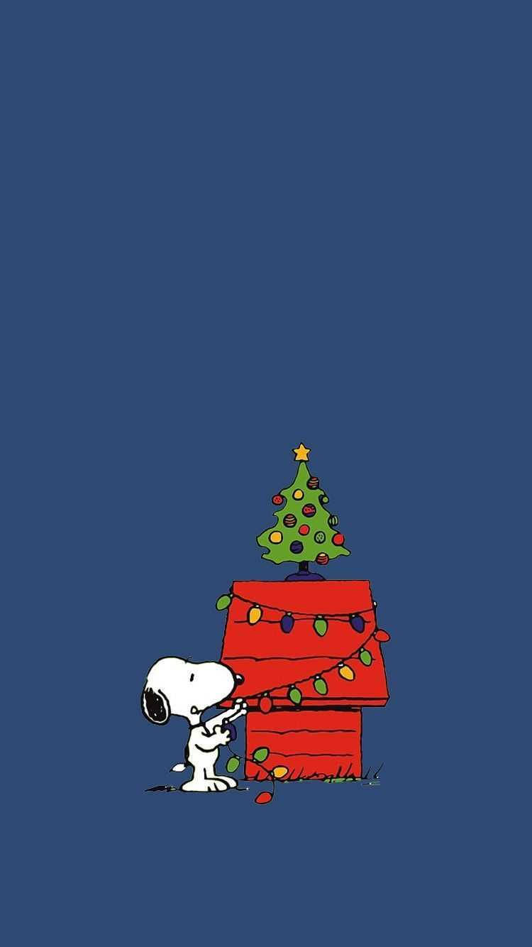 Snoopy Christmas Holiday iPhone Wallpapers Free Download