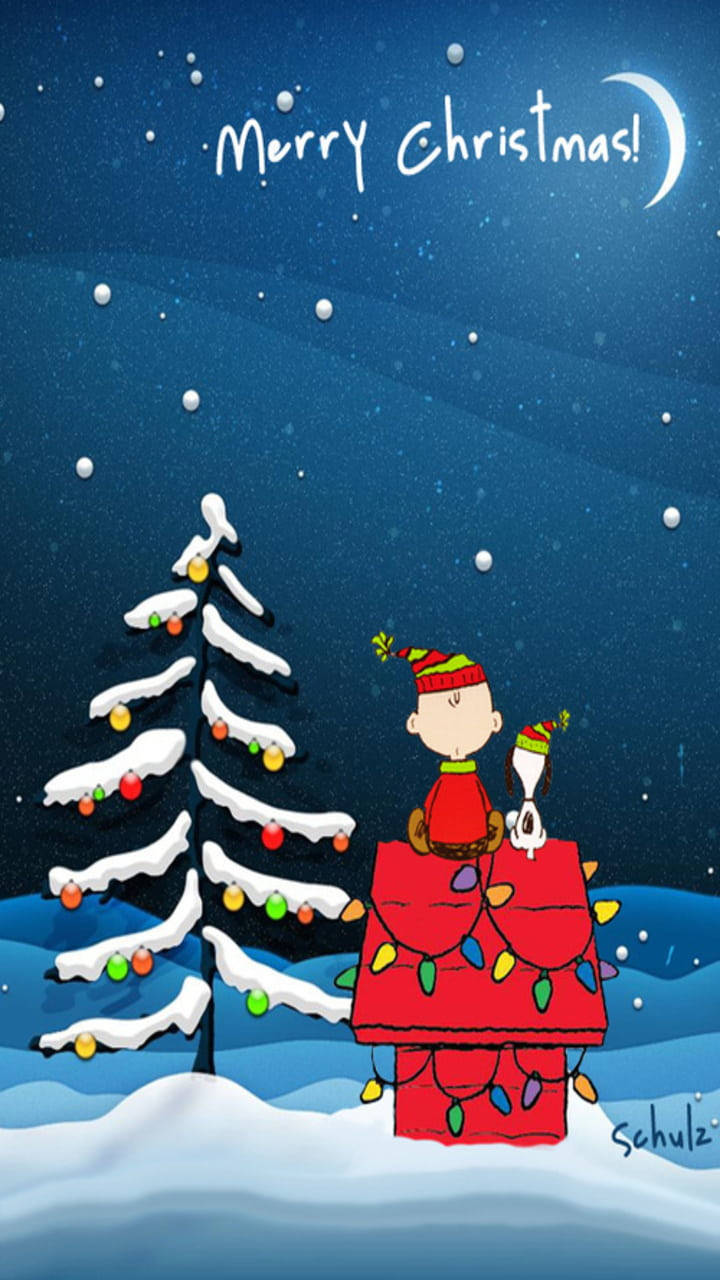 Nochede Navidad De Snoopy. Fondo de pantalla