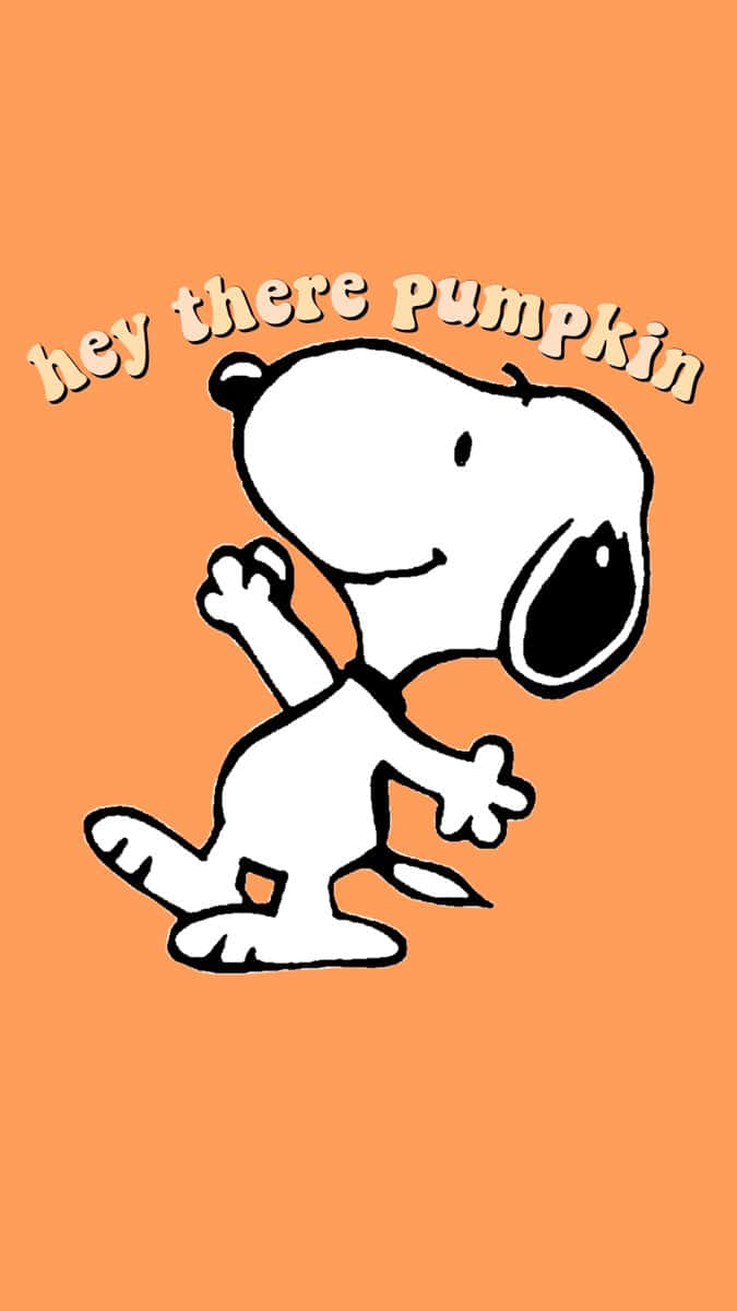 Enjoy The Fall Season With Snoopy Wallpaper