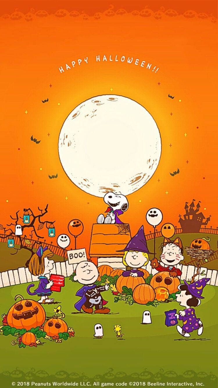 "Happy Halloween from the one and only Snoopy!" Wallpaper