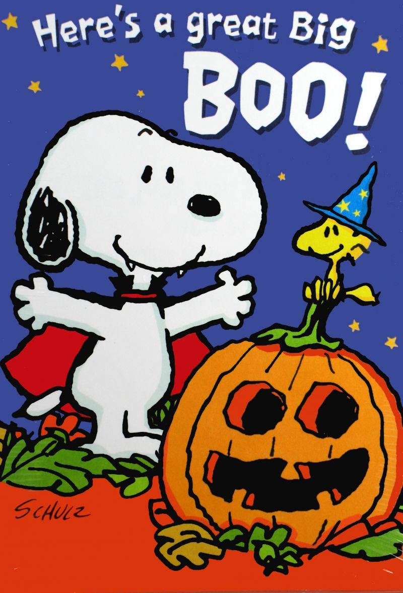 Posterdi Snoopy Per Halloween Sfondo