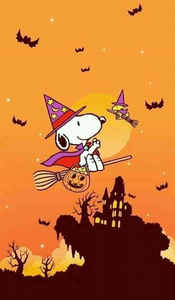 Witch Snoopy Halloween Wallpaper