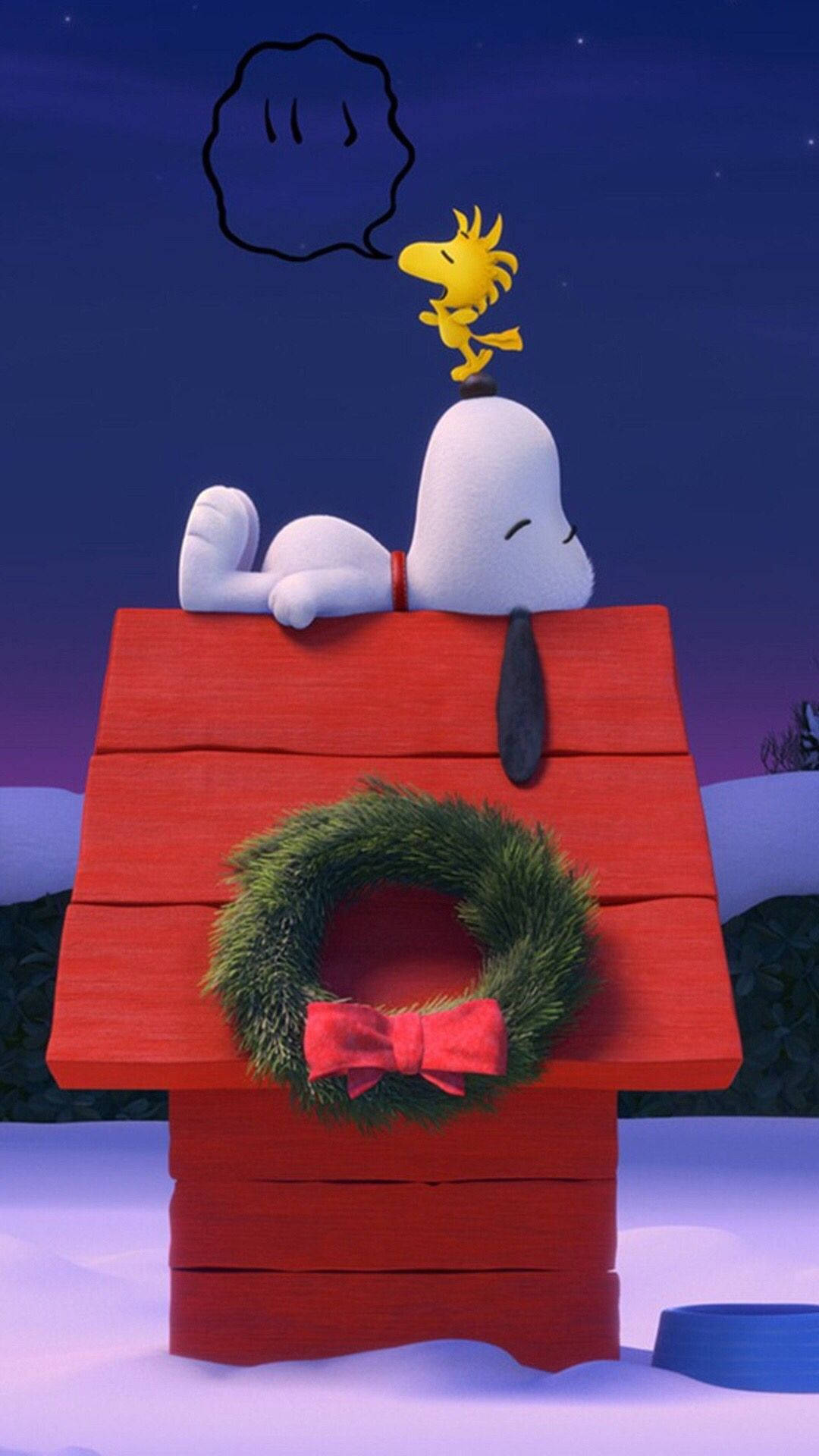 Snoopy On Kennel Christmas