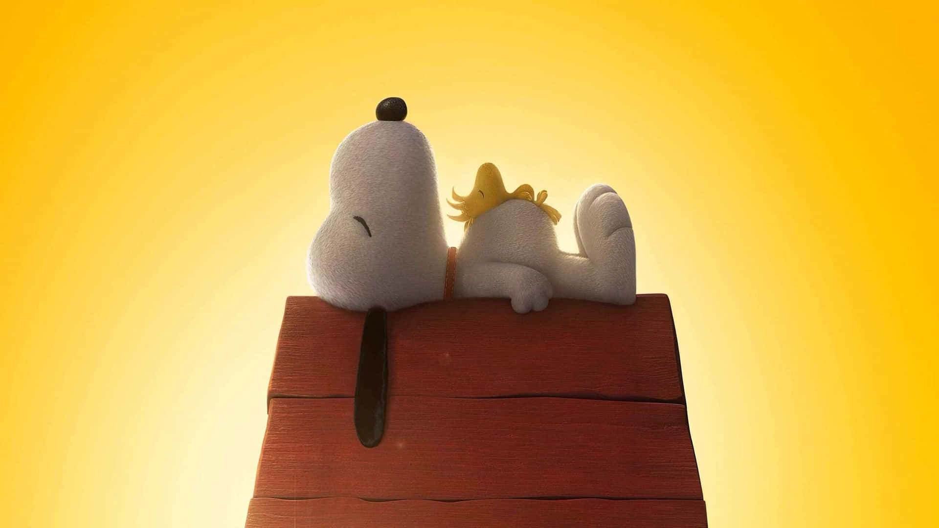 "Snoopy Enjoys the Breeze on a Sunny Day".