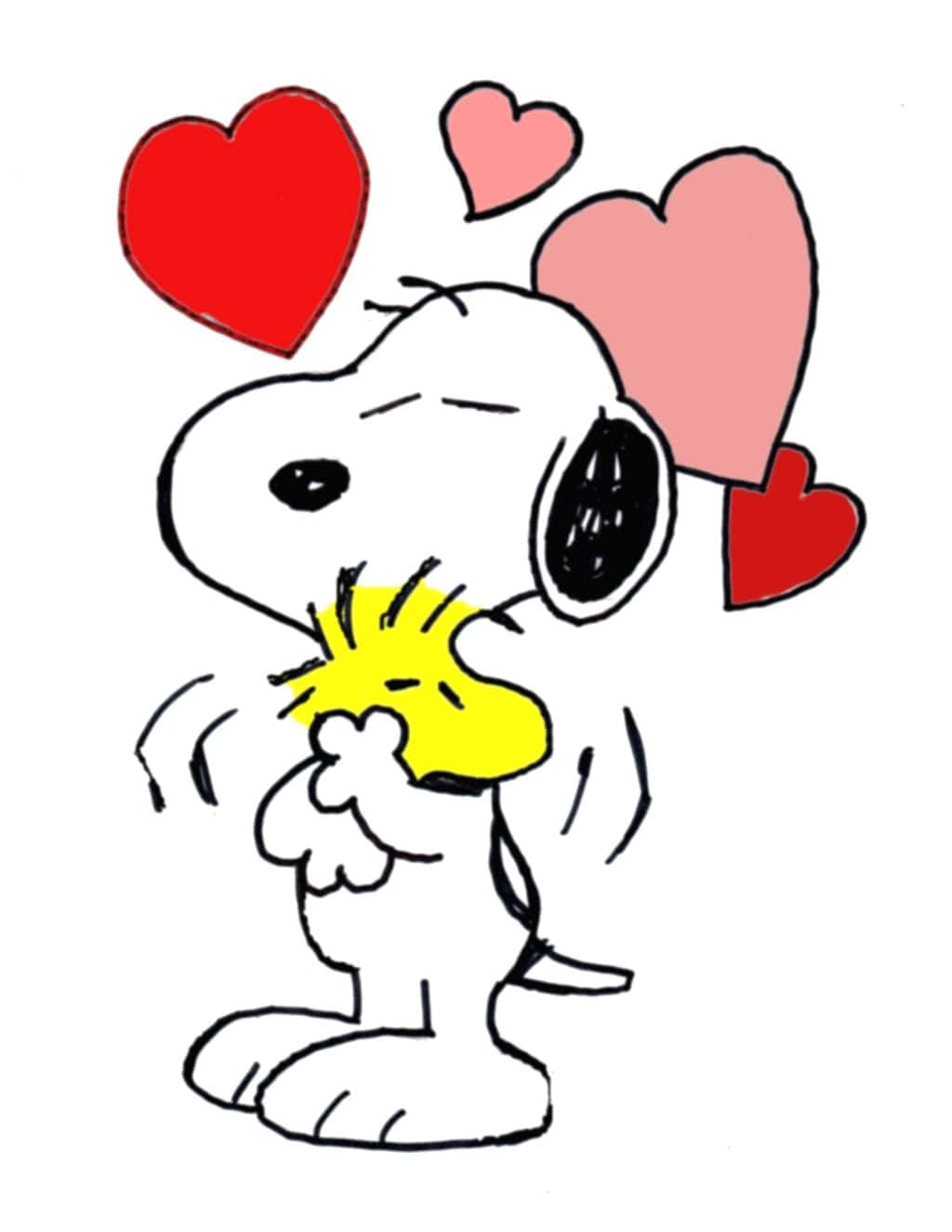 Snoopy Valentine 1024 X 1325 Wallpaper