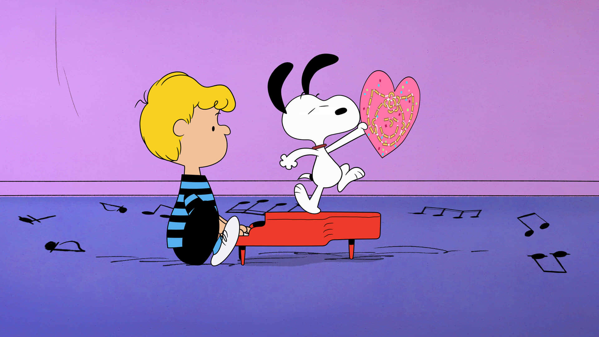 Snoopy_ Valentine_ Dance Wallpaper