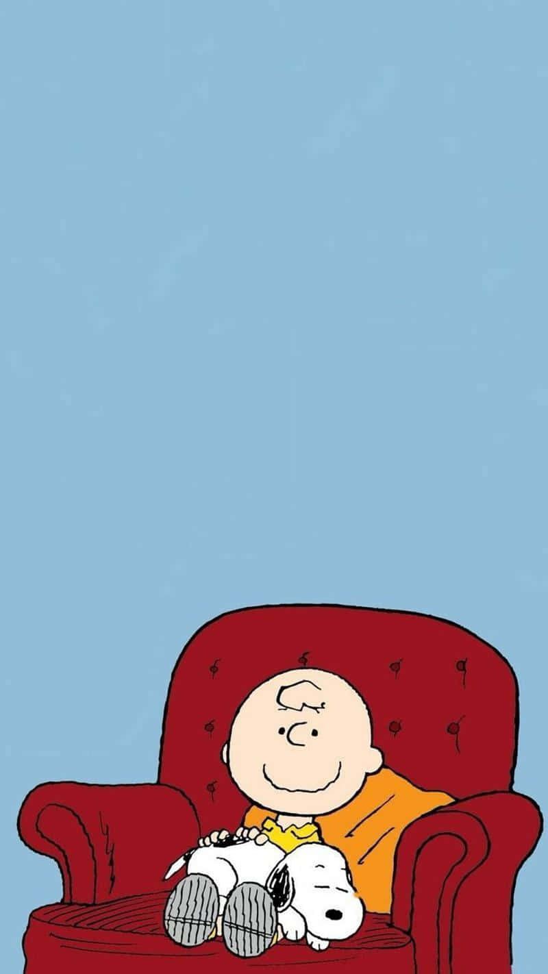 Snoopyand Charlie Brown Relaxing Wallpaper