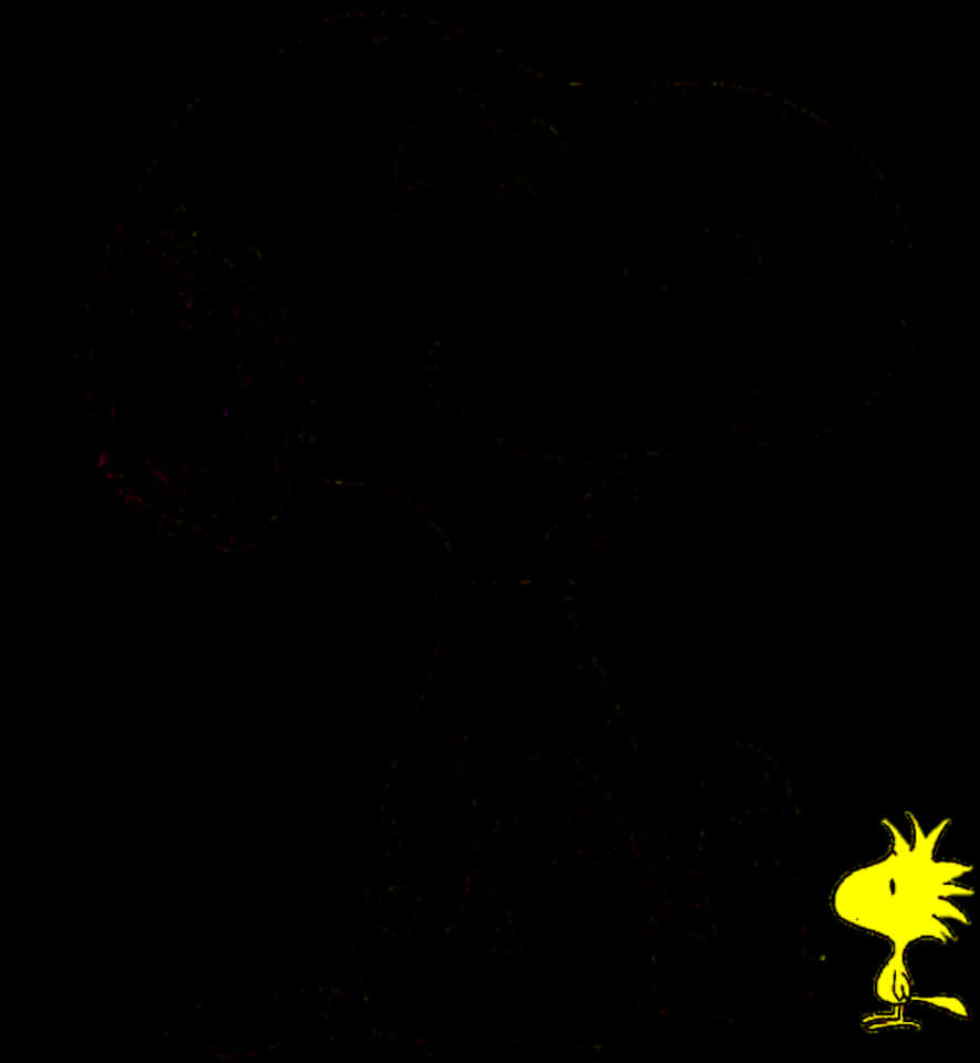 Snoopyand Woodstock Silhouette PNG